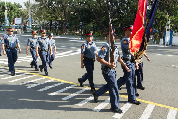 Desfile de policiais — Fotografia de Stock