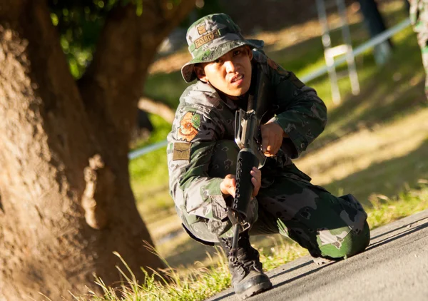 Elite soldiers training — Stock Photo, Image