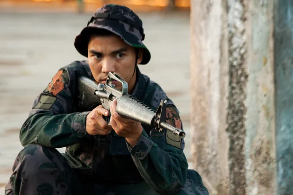 Elite soldaten training — Stockfoto