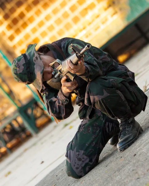 Elite soldaten training — Stockfoto