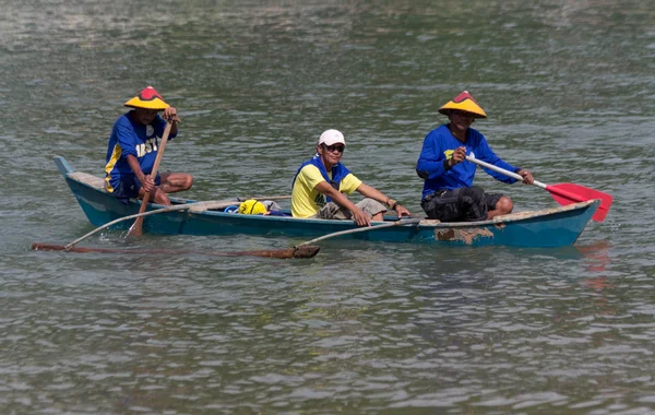 Course de bateau de vitesse en bois — Photo