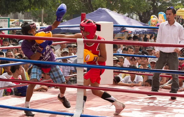Amateur boxing tournament — Stock Photo, Image