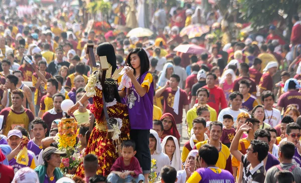 La plus grande procession catholique pendant la fête du Nazaréen Noir — Photo