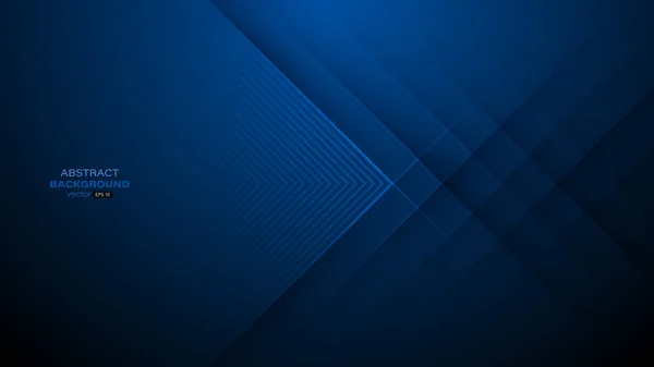 Abstract Dark Blue Background Lines Light Modern Element Banner Flyer — Stock vektor