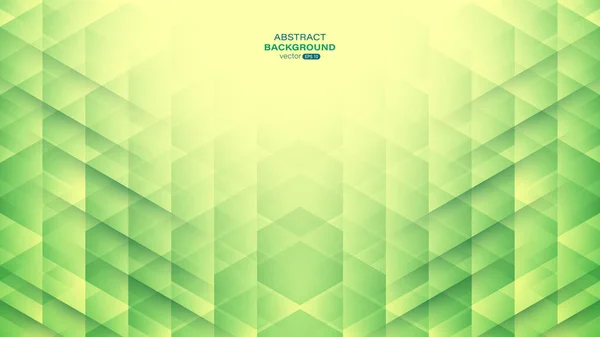 Geometric Green Abstract Background Hexagons Shapes Overlapping Composition Vector Illustration — 图库矢量图片