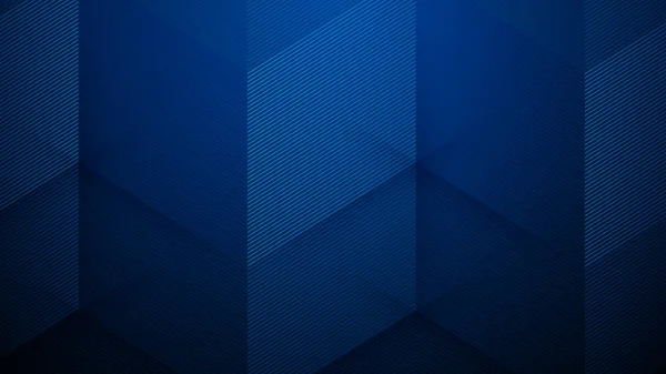 Abstract Blauwe Strepen Donkerblauwe Achtergrond Ontwerp Voor Poster Banner Vectorillustratie — Stockvector