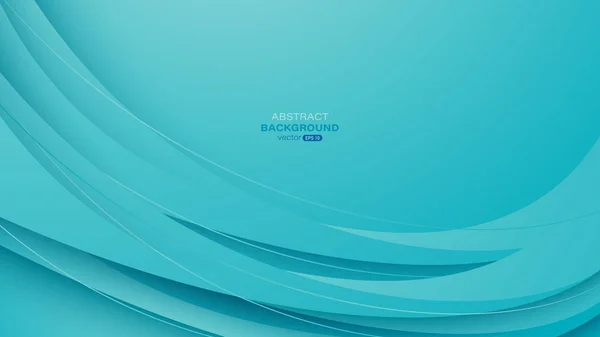 Fond Abstrait Avec Courbe Bleue Design Ligne Illustration Vectorielle — Image vectorielle