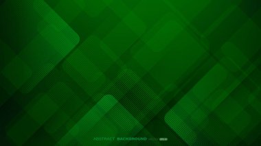 Geometrik yeşil soyut arkaplan. Çizgiler çizgili kare şekiller ve ışık bileşimi