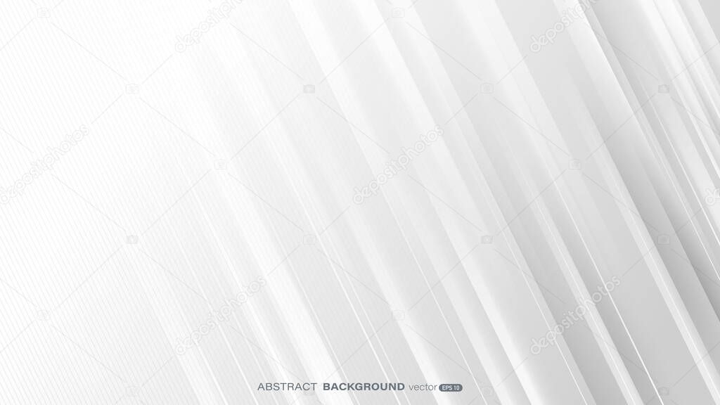 Abstract background with light and dynamic minimal white and gray lines