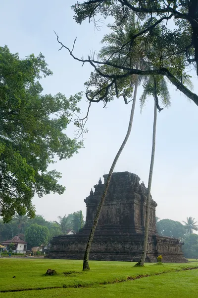 見つかりました、1836 年に戻って最古の仏教寺院インドネシア中部ジャワのチャンディ ムンドゥット. — ストック写真