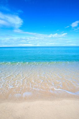 andaman Denizi berrak mavi suları ile güzel bir plaj