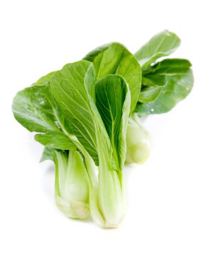 taze yeşil bok choi, oryantal bir bitki sapları.
