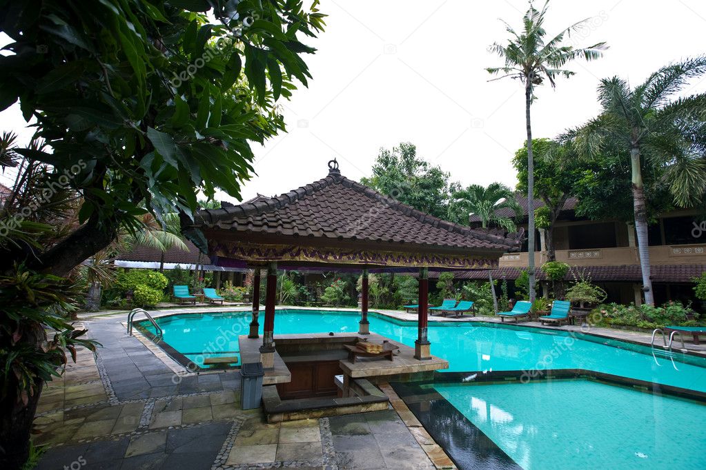Beautiful outdoor swimming pool