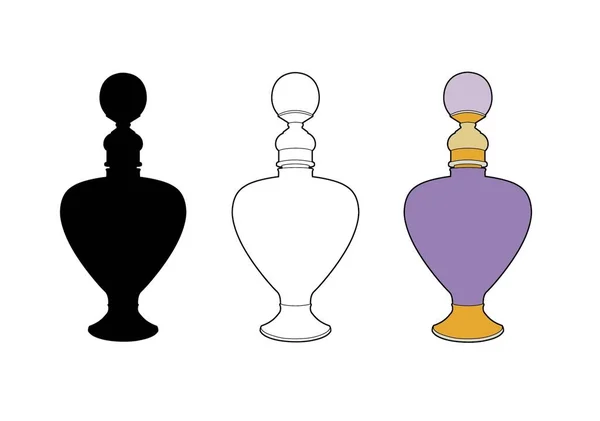 Ilustración Vectorial Frasco Perfume Archivo Eps — Archivo Imágenes Vectoriales