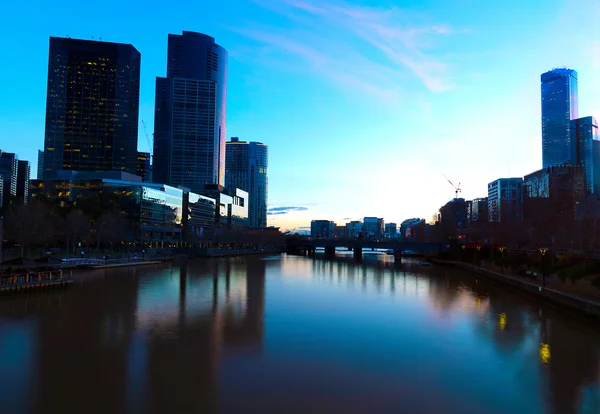 Panoramę Melbourne — Zdjęcie stockowe