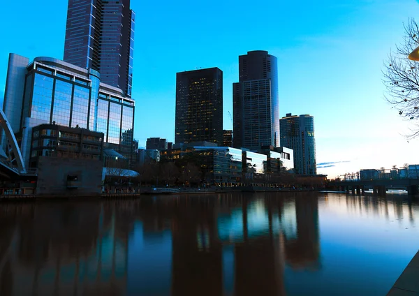 Panoramę Melbourne — Zdjęcie stockowe