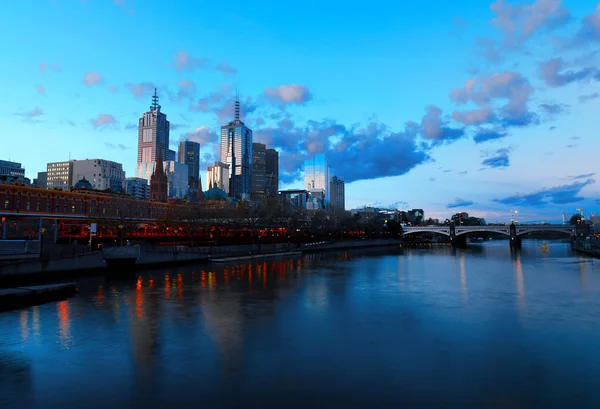 Panoramę Melbourne — Zdjęcie stockowe