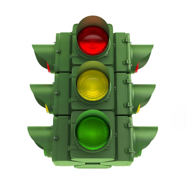 Grönt trafikljus — Stockfoto