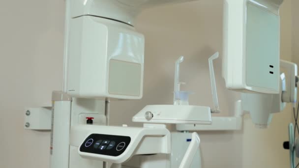 Scanner Raggi Rotante Denti Mascella Apparecchiature Diagnostiche Una Clinica Dentistica — Video Stock