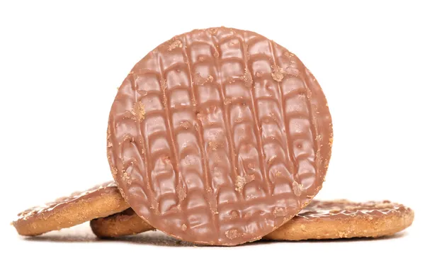 Chocolate digestive biscuits — Stock Photo, Image