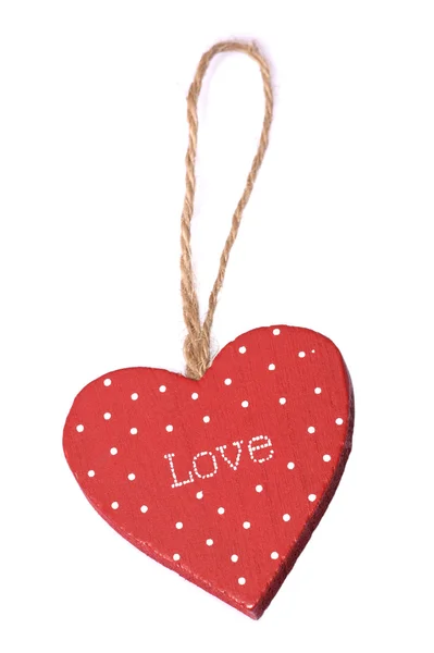 Love heart christmas decoration — Stock Photo, Image