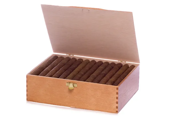 Box of cigars cutout — Zdjęcie stockowe