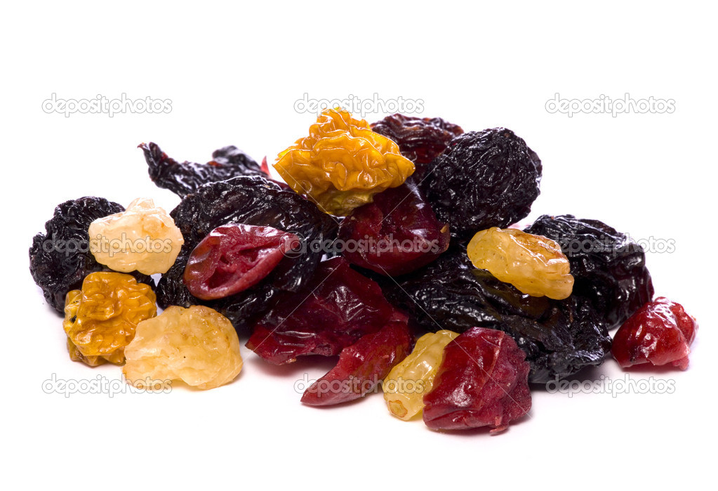 Mixed dried berries cutout