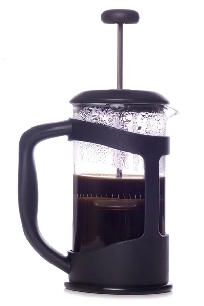 Μηχανή καφέ με καφέ, κομμένες — Φωτογραφία Αρχείου