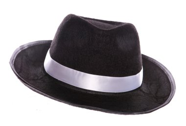 Black mafia hat clipart