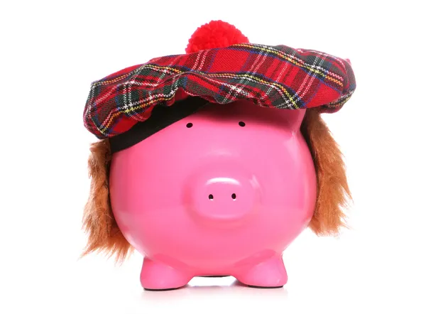 Schotse piggy bank — Stockfoto