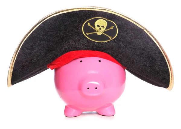 Pirate piggy bank — Stock Photo, Image