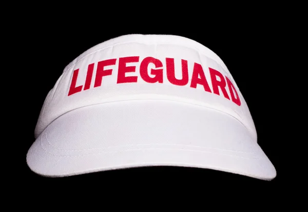 Рятувальник білий капелюх — стокове фото