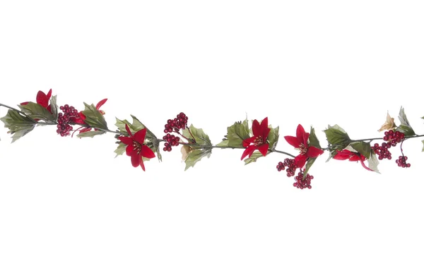 Christmas garland isolated — Stock Photo, Image