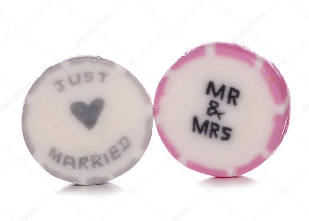 Just married wedding sweets