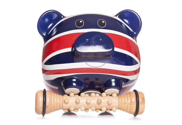 Union jack piggy bank — Stock Photo, Image