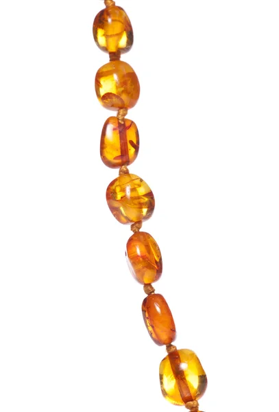 Baltic honey amber necklace — Stock Photo, Image