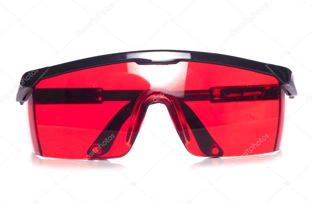 Red protective safety glasses Stock Photo by ©chrisbrignell 37397167