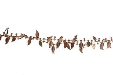 Altın christmas garland kenarlık