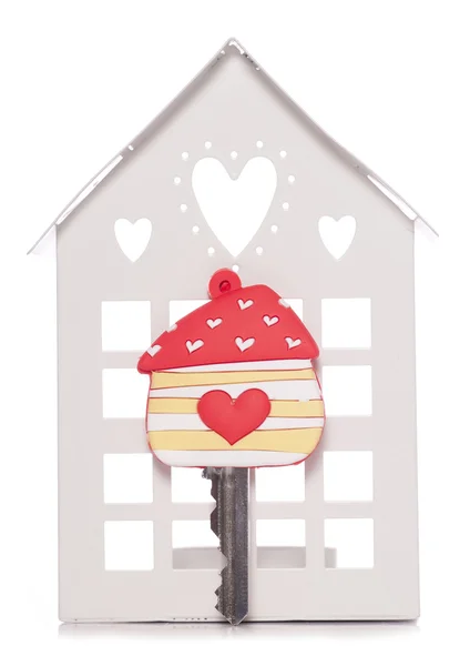 Miłość klucz do domu — Zdjęcie stockowe