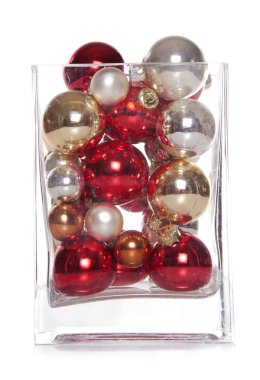 Noel baubles bir aranjman