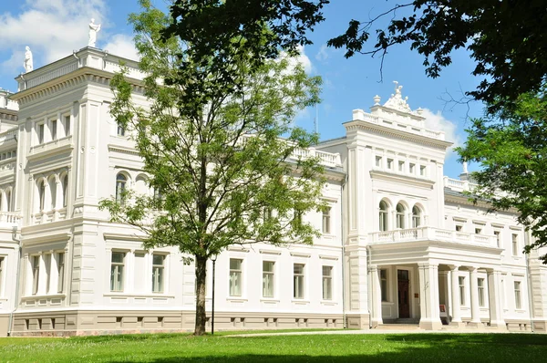 Biały Pałac w parku — Zdjęcie stockowe