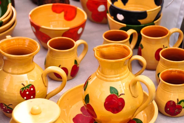 Clay jugs — Stock Photo, Image