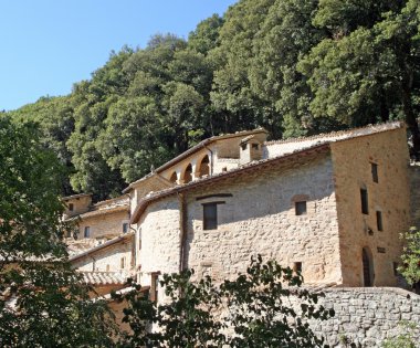 Manastır eremo delle carceri St francis assisi içinde