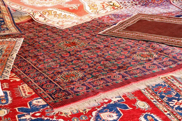 Collection of valuable carpets of Afghan origin — Stock Photo, Image