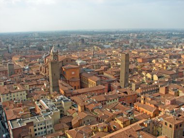 Havadan görünümü şehri Bologna Emilia romagna regio