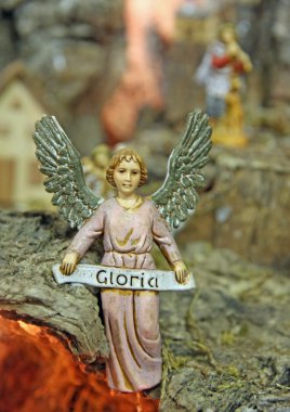 angel with wings and the words glory clipart