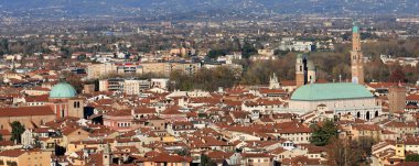 Bazilika ile vicenza şehir panoraması