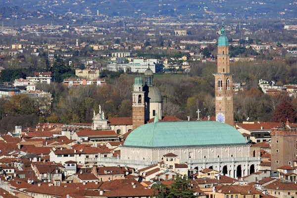 Панорама з базиліка, місто Віченца — стокове фото