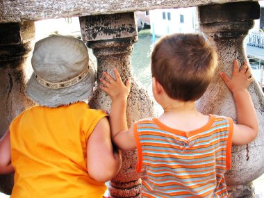 iki çocuk Venedik, büyük kanal izle