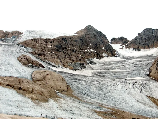 Glacier noir sale dans les Alpes — Photo